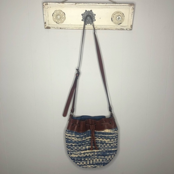 Lucky Brand Straw Crossbody Bag - Picture 1 of 8